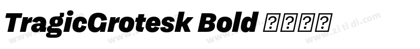 TragicGrotesk Bold 字体转换